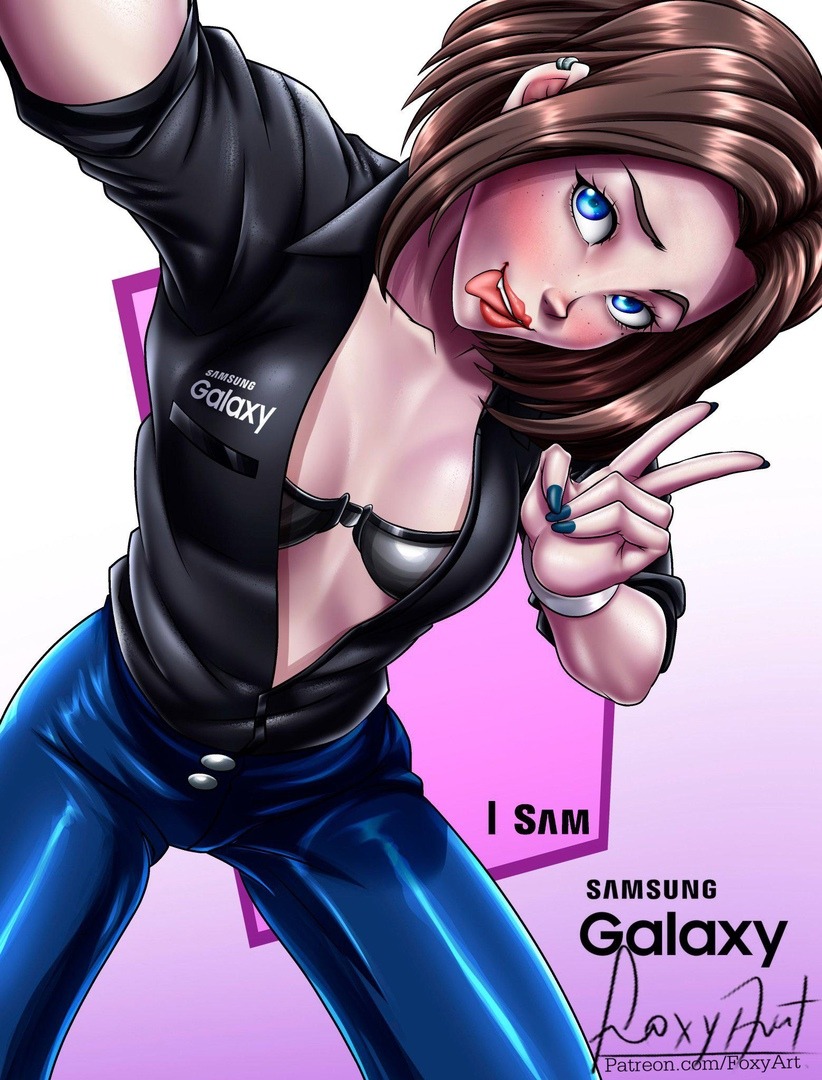 Se`m virtual`ny`i` khentai` assistent (maskot) ot Samsung